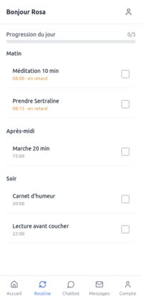Routine quotidienne