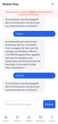 Chatbot d'accompagnement